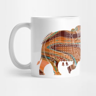 Colorful Elephant With An Ornate Illustration Mug